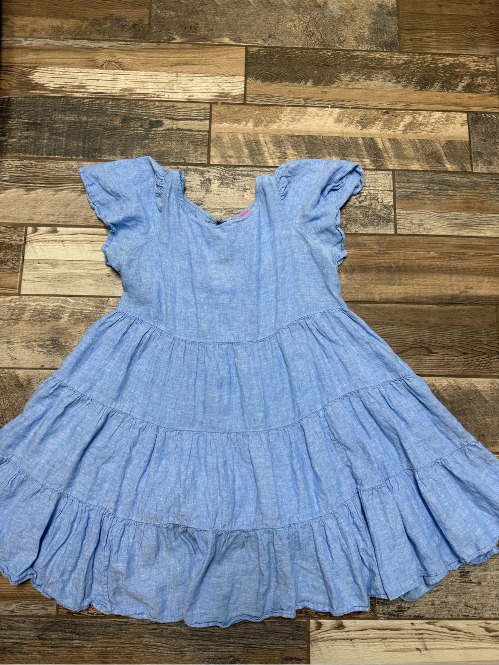 Lilly Pulitzer Light Blue Tiered Girls' Dress
